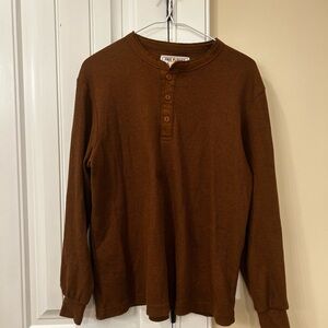 Free Planet Brown Waffle Shirt